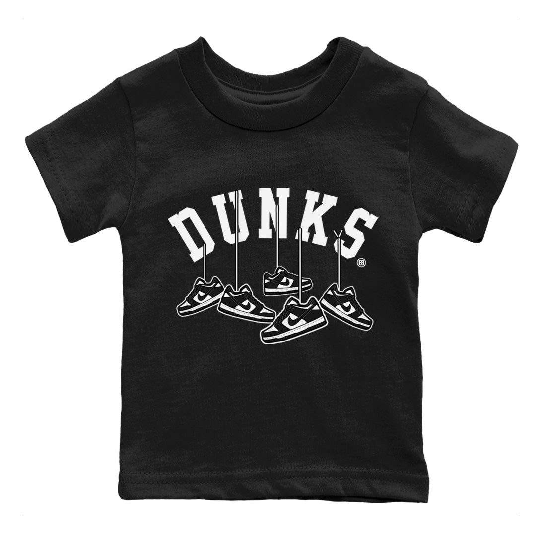 Dunk Panda Sneaker Match Tees Hanging Sneakers Sneaker Tees Dunk Panda Sneaker Release Tees Kids Shirts