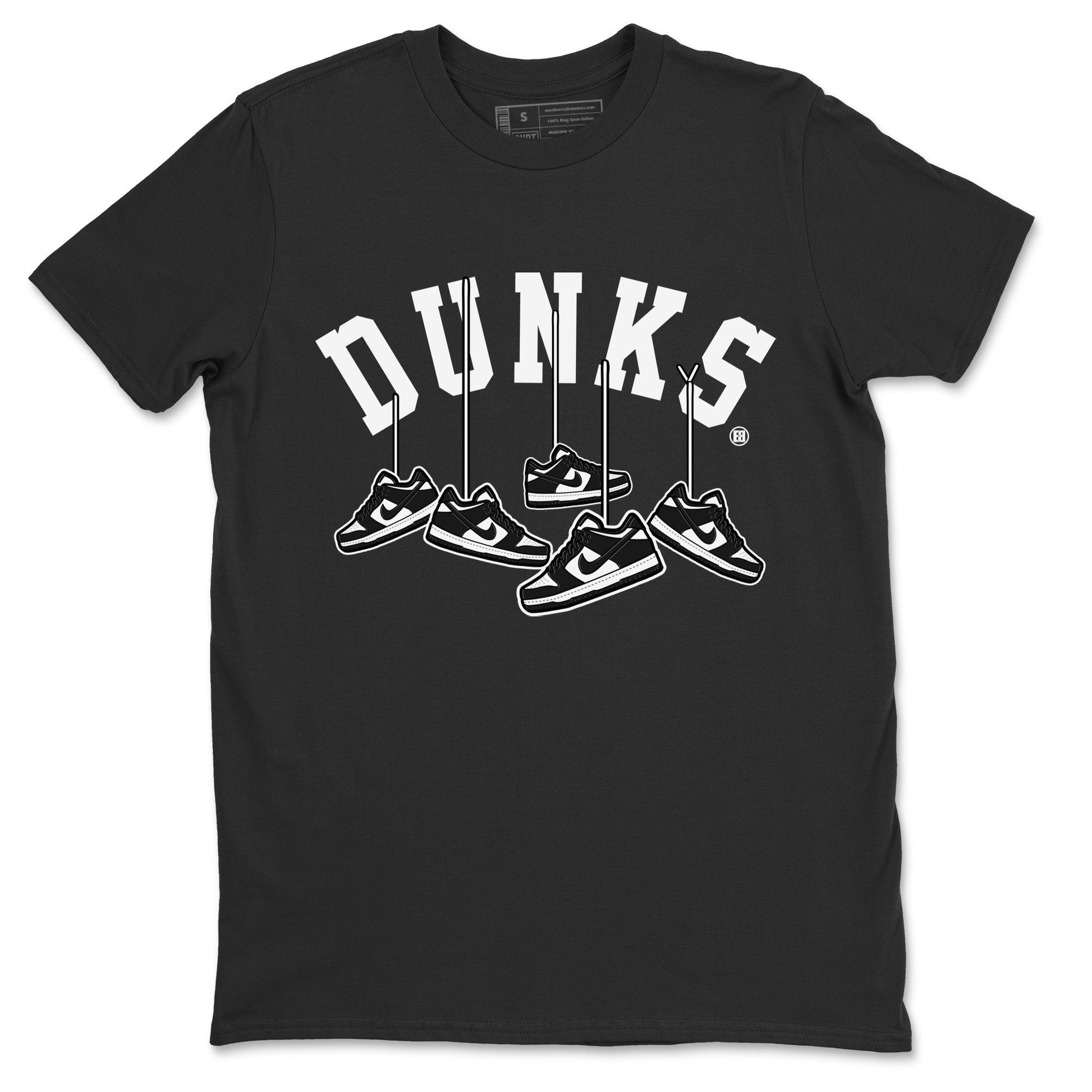Dunk Panda Sneaker Match Tees Hanging Sneakers Sneaker Tees Dunk Panda Sneaker Release Tees Unisex Shirts