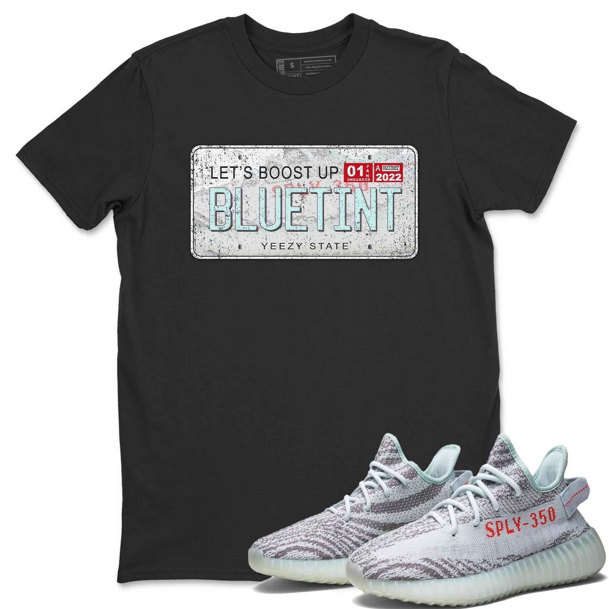Yeezy 350 Blue Tint Sneaker Match Tees Yeezy Plate Sneaker Tees Yeezy 350 Blue Tint Sneaker Release Tees Unisex Shirts