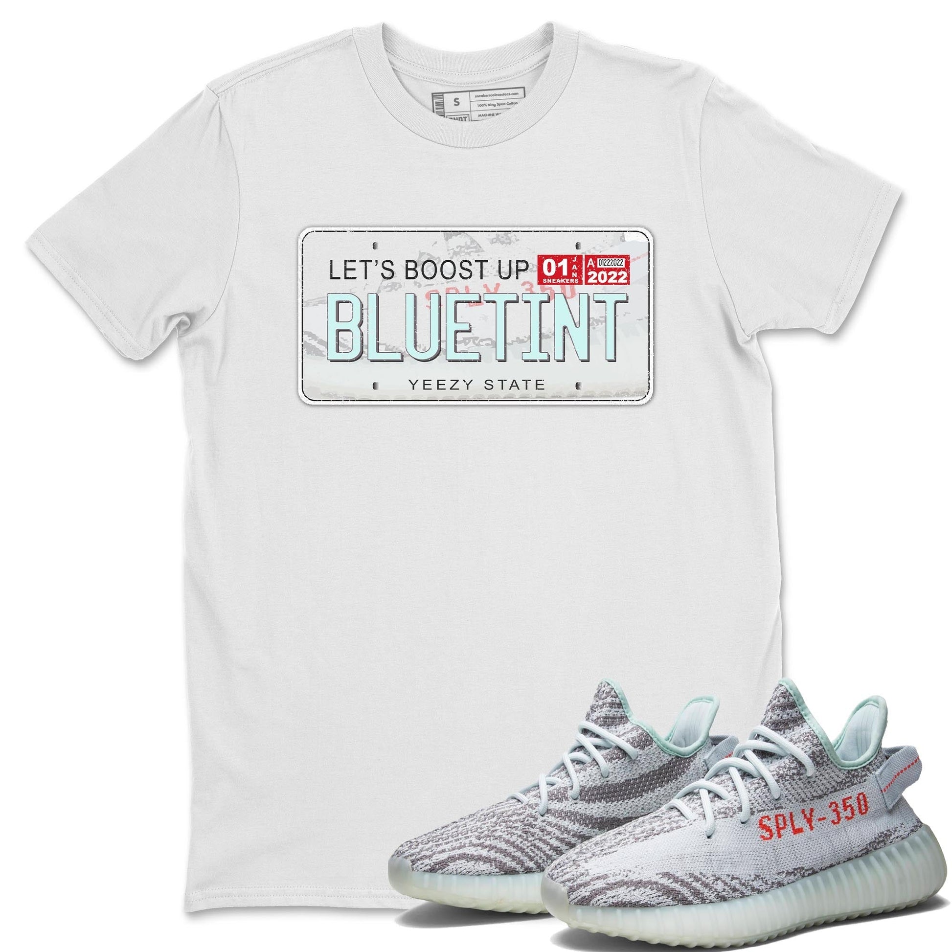 Yeezy 350 Blue Tint Sneaker Match Tees Yeezy Plate Sneaker Tees Yeezy 350 Blue Tint Sneaker Release Tees Unisex Shirts