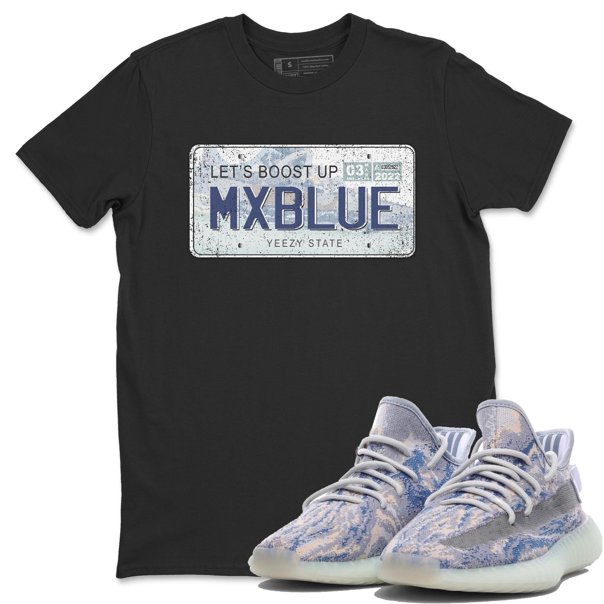 Yeezy 350 MX Blue Sneaker Match Tees Yeezy Plate Sneaker Tees Yeezy 350 MX Blue Sneaker Release Tees Unisex Shirts