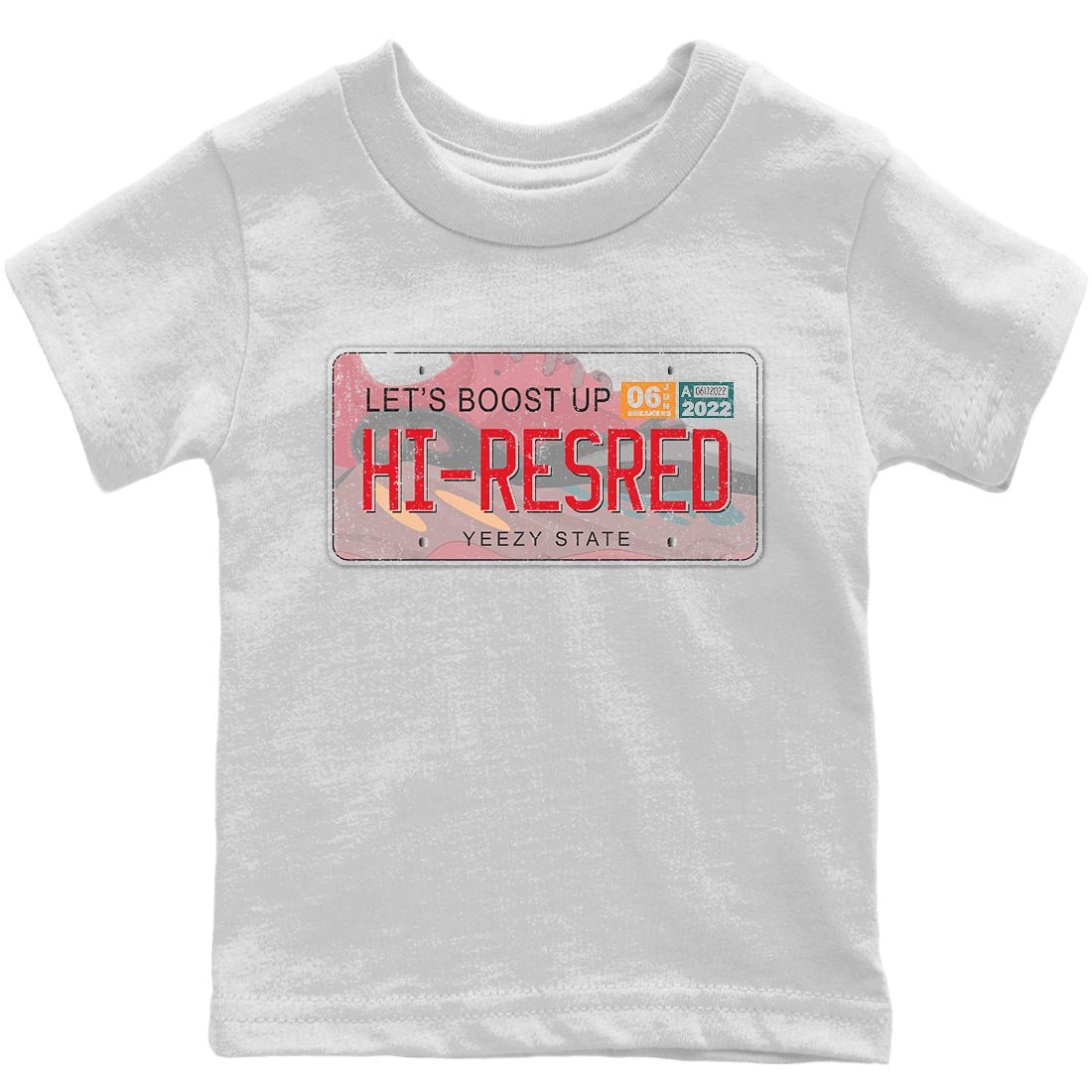 Yeezy 700 Hi-Res Red Sneaker Match Tees Yeezy Plate Sneaker Tees Yeezy 700 Hi-Res Red Sneaker Release Tees Kids Shirts