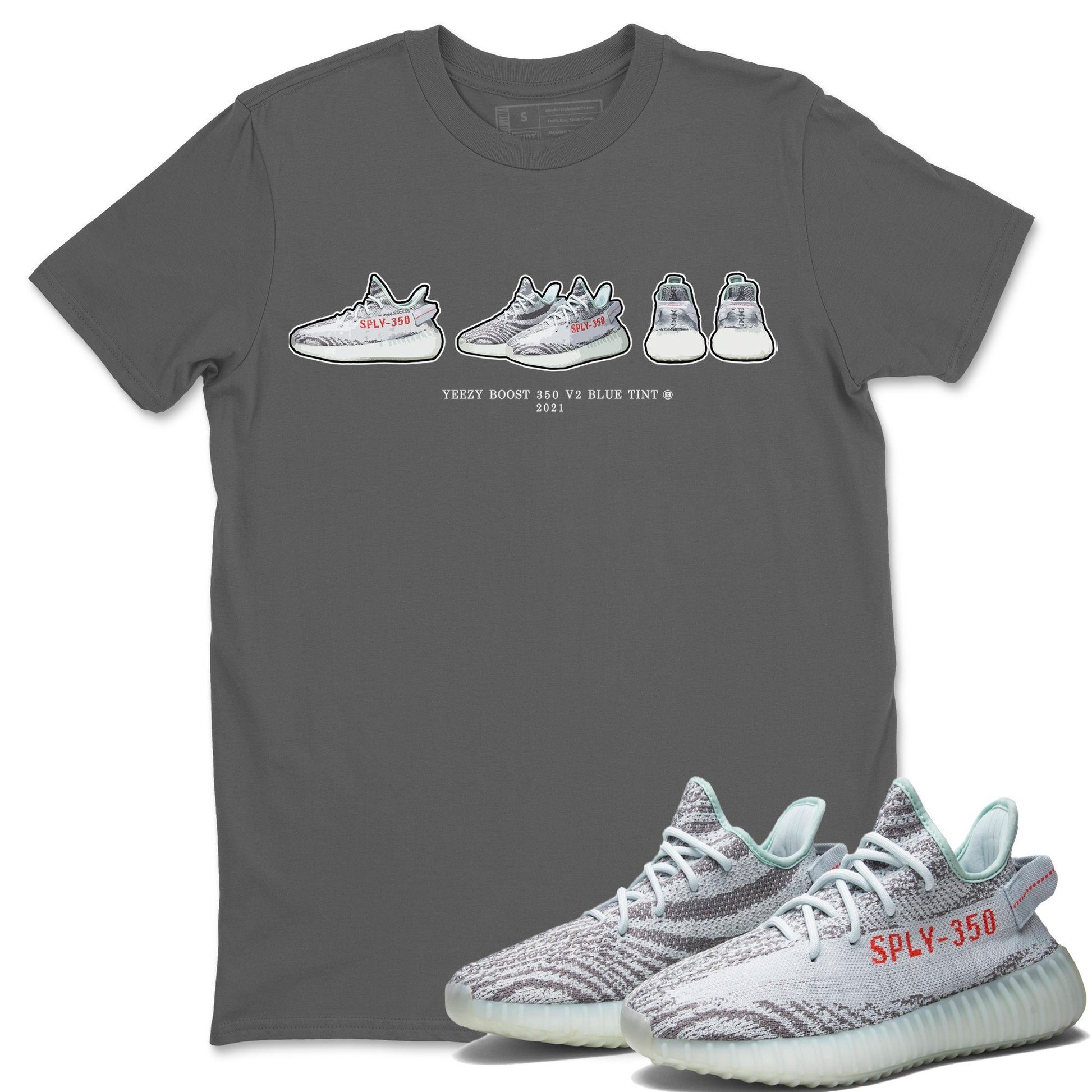 Yeezy 350 Blue Tint Sneaker Match Tees Yeezy Prelude Sneaker Tees Yeezy 350 Blue Tint Sneaker Release Tees Unisex Shirts