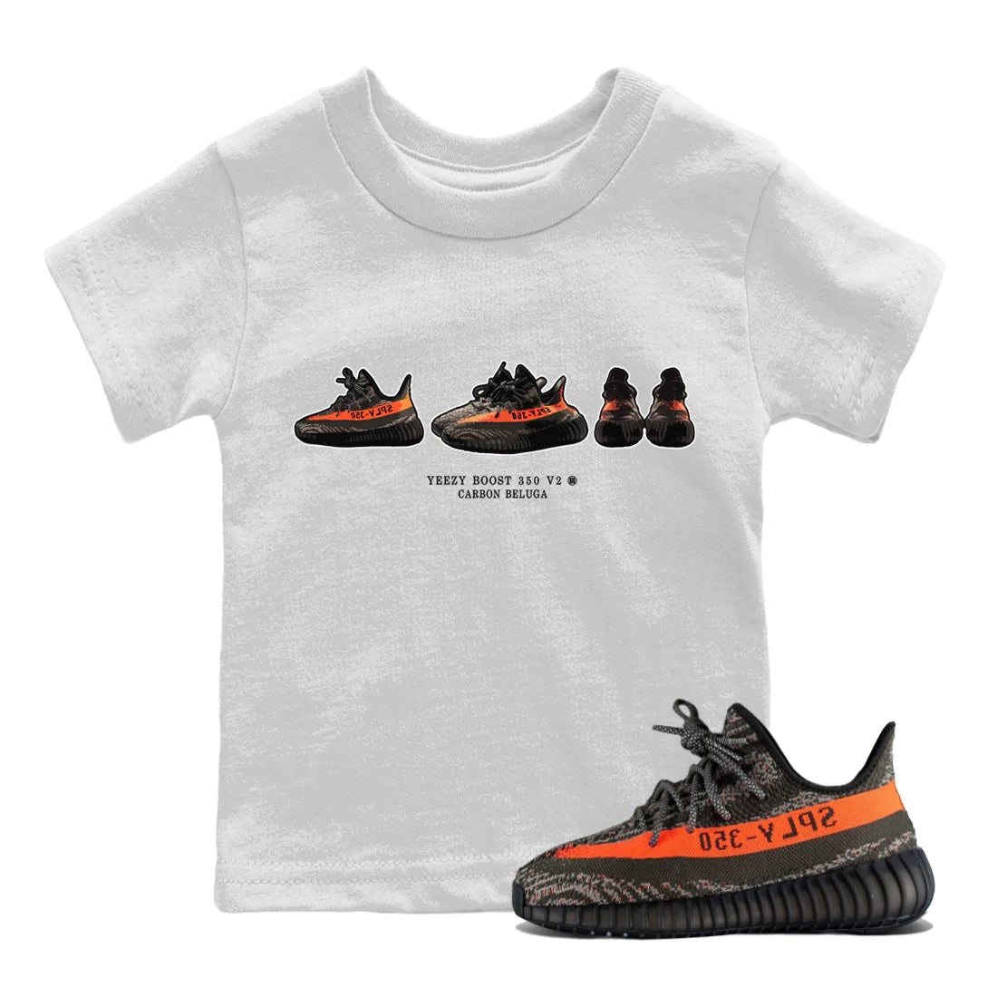 Yeezy 350 Carbon Beluga Sneaker Match Tees Yeezy Prelude Sneaker Tees Yeezy 350 Carbon Beluga Sneaker Release Tees Kids Shirts