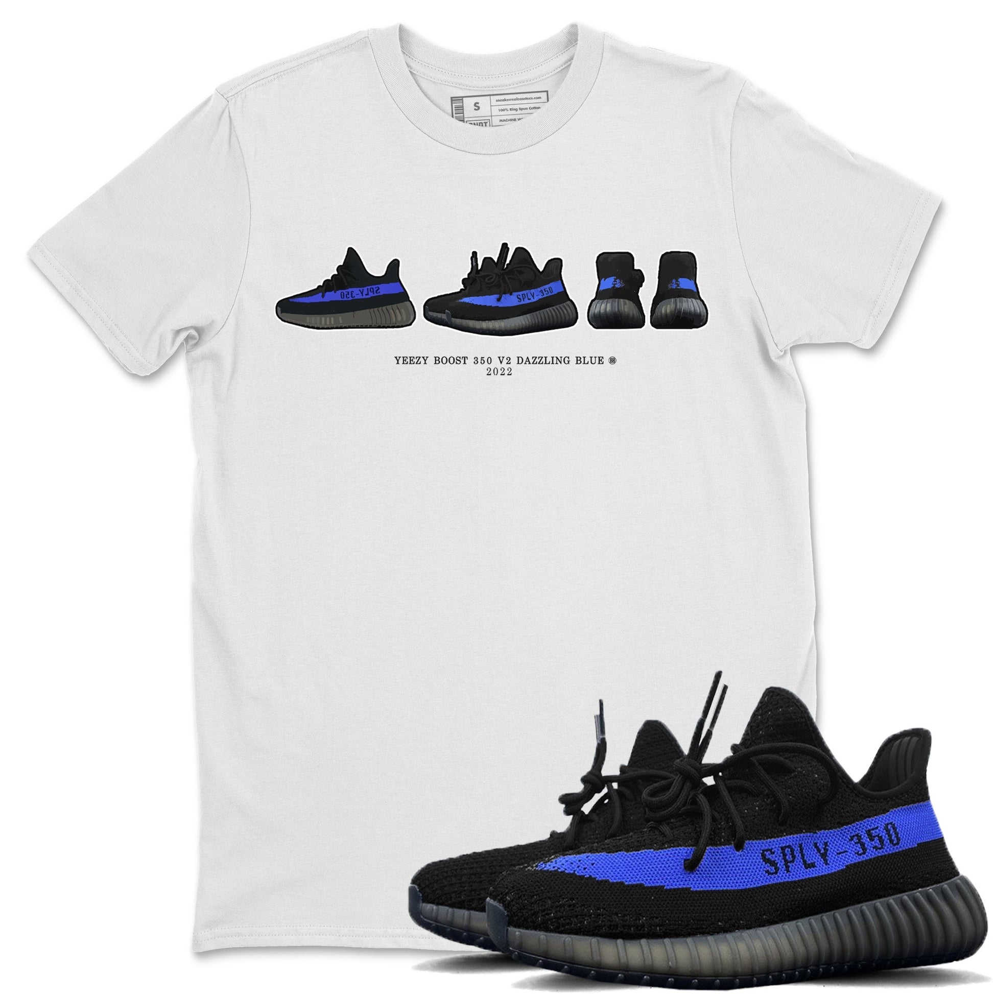 Yeezy 350 Dazzling Blue Sneaker Match Tees Yeezy Prelude Sneaker Tees Yeezy 350 Dazzling Blue Sneaker Release Tees Unisex Shirts