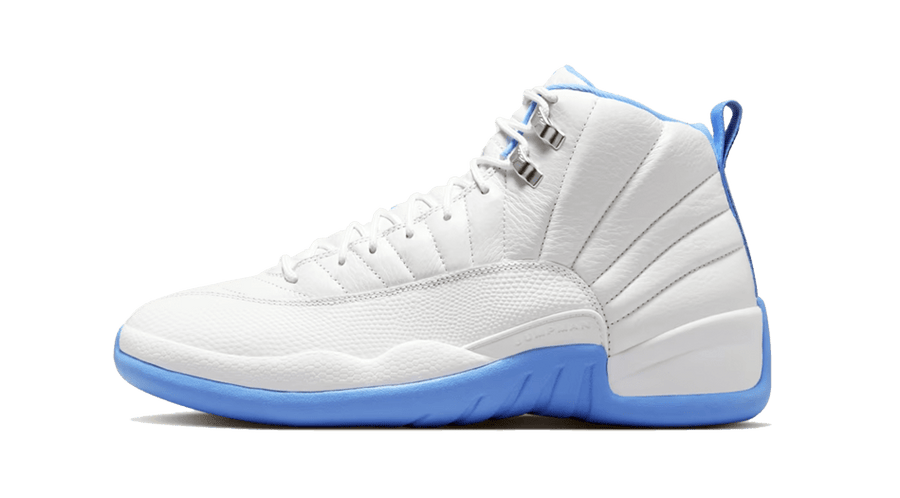 Air Jordan 12 White and University Blue