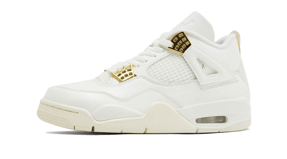 Air Jordan 4 White & Gold