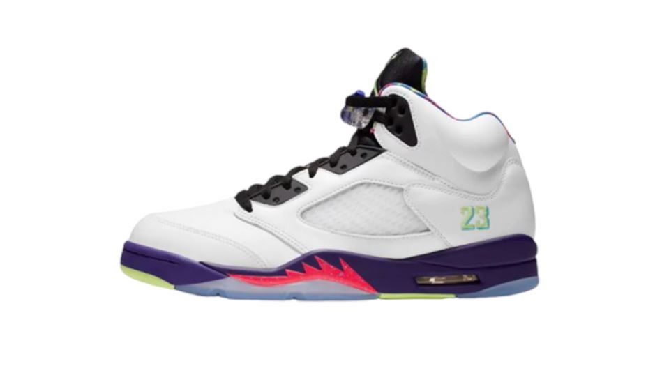 Air Jordan Retro 5 Alternate Bel Air Ghost Green