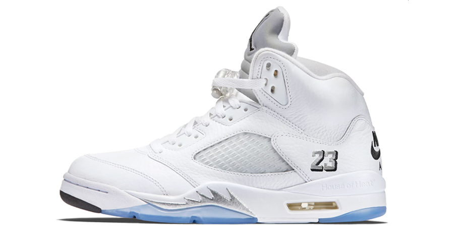 Air Jordan 5 White Metallic