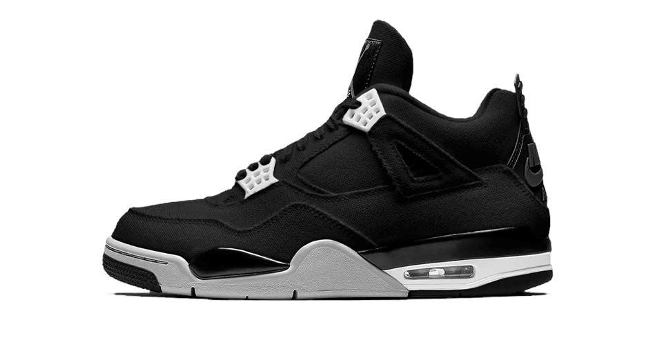 Air Jordan 4 Black Canvas Kids