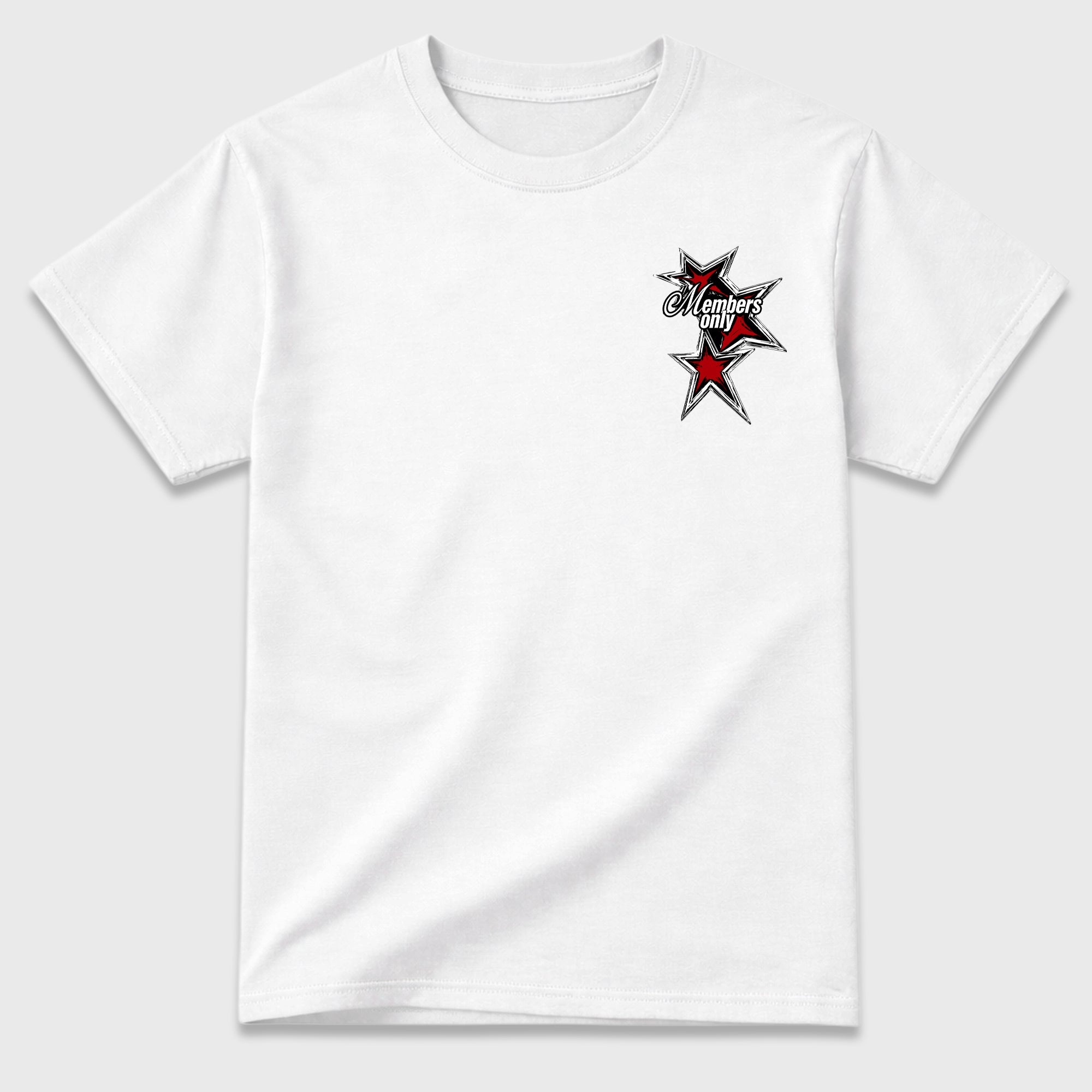 00 Club Members Only White Graphic T-Shirt - 3, sneaker matching shirt designed to pair with Air Jordan 9 Retro Space Jam sneakers for a coordinated streetwear outfit.