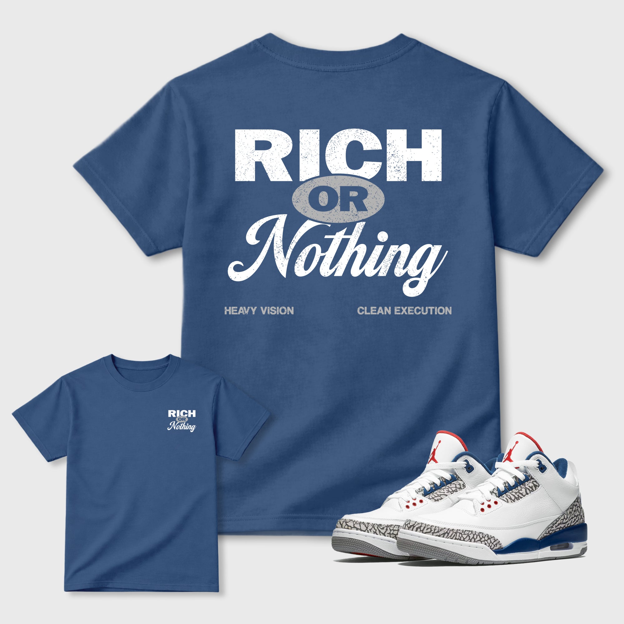 Rich Or Nothing Premium Graphic Tee