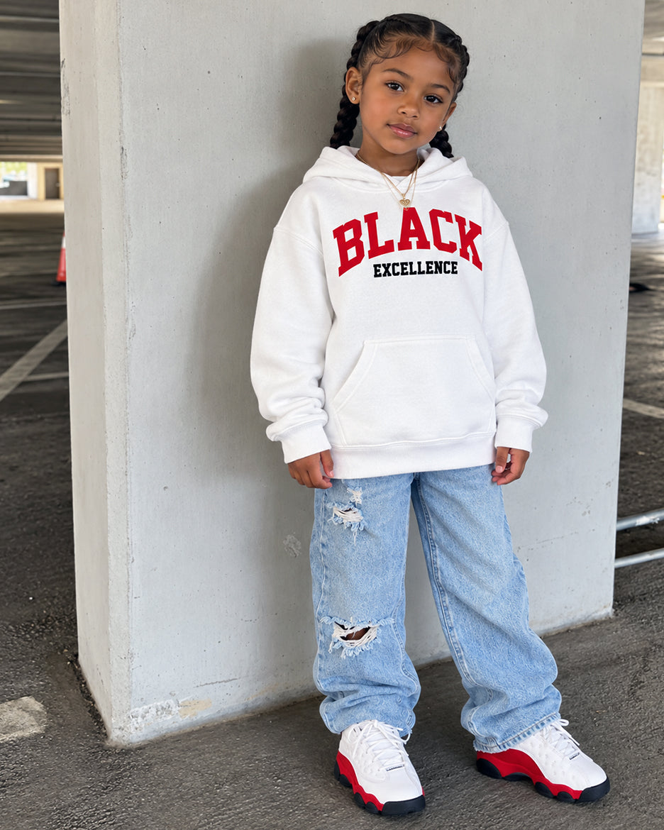 varsity black excellence kids Graphic T-Shirt matched air jordan 13 chicago