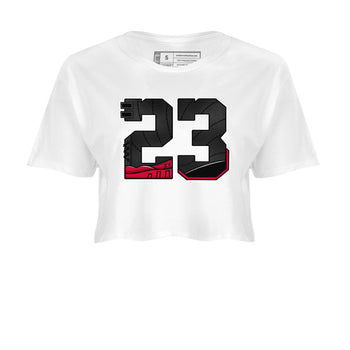 12s Flu Game shirts to match jordans 23 best t shirts to wear with jordans Air Jordan 12 Retro Flu Black and Varsity Red match shoes to clothes SNRT Sneaker Tees unisex cotton White 2 crop tee