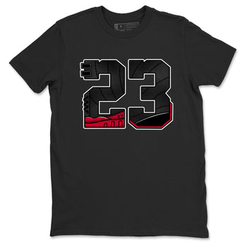 12s Flu Game shirts to match jordans 23 best t shirts to wear with jordans Air Jordan 12 Retro Flu Black and Varsity Red match shoes to clothes SNRT Sneaker Tees unisex cotton Black 2 shirts