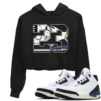 3s For The Love to match jordans 23 sneaker match tees A Ma Maniere x Air Jordan 3 Diffused Blue match shoes to clothes SNRT Sneaker Tees unisex cotton Black 1 crop tee