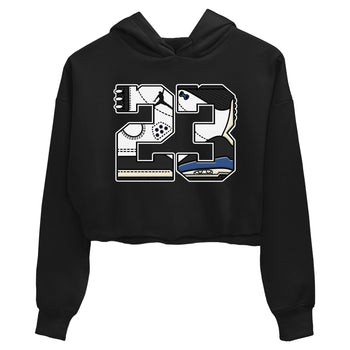 3s For The Love to match jordans 23 sneaker match tees A Ma Maniere x Air Jordan 3 Diffused Blue match shoes to clothes SNRT Sneaker Tees unisex cotton Black 2 crop tee