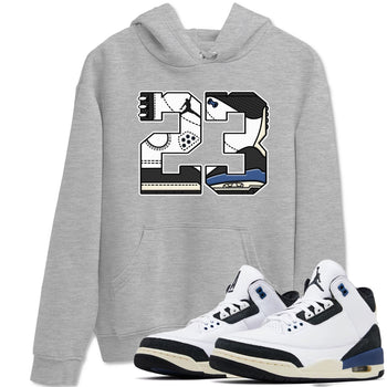3s For The Love to match jordans 23 sneaker match tees A Ma Maniere x Air Jordan 3 Diffused Blue match shoes to clothes SNRT Sneaker Tees unisex cotton Heather Grey 1 shirts