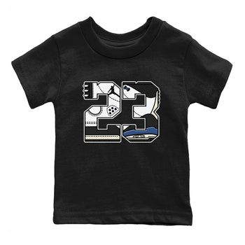 3s For The Love to match jordans 23 sneaker match tees A Ma Maniere x Air Jordan 3 Diffused Blue match shoes to clothes SNRT Sneaker Tees Youth Baby Black 2 tee