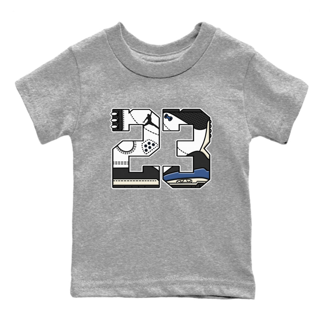 3s For The Love to match jordans 23 sneaker match tees A Ma Maniere x Air Jordan 3 Diffused Blue match shoes to clothes SNRT Sneaker Tees Youth Baby Heather Grey 2 tee