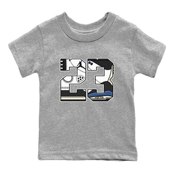 3s For The Love to match jordans 23 sneaker match tees A Ma Maniere x Air Jordan 3 Diffused Blue match shoes to clothes SNRT Sneaker Tees Youth Baby Heather Grey 2 tee