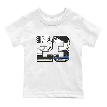 3s For The Love to match jordans 23 sneaker match tees A Ma Maniere x Air Jordan 3 Diffused Blue match shoes to clothes SNRT Sneaker Tees Youth Baby White 2 tee