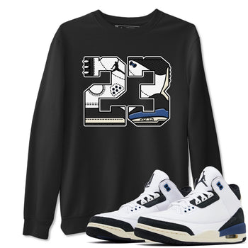 3s For The Love to match jordans 23 sneaker match tees A Ma Maniere x Air Jordan 3 Diffused Blue match shoes to clothes SNRT Sneaker Tees unisex cotton Black 1 shirts