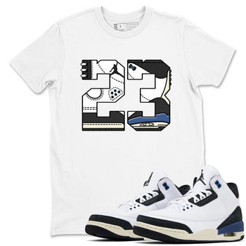 3s For The Love to match jordans 23 sneaker match tees A Ma Maniere x Air Jordan 3 Diffused Blue match shoes to clothes SNRT Sneaker Tees unisex cotton White 1 shirts