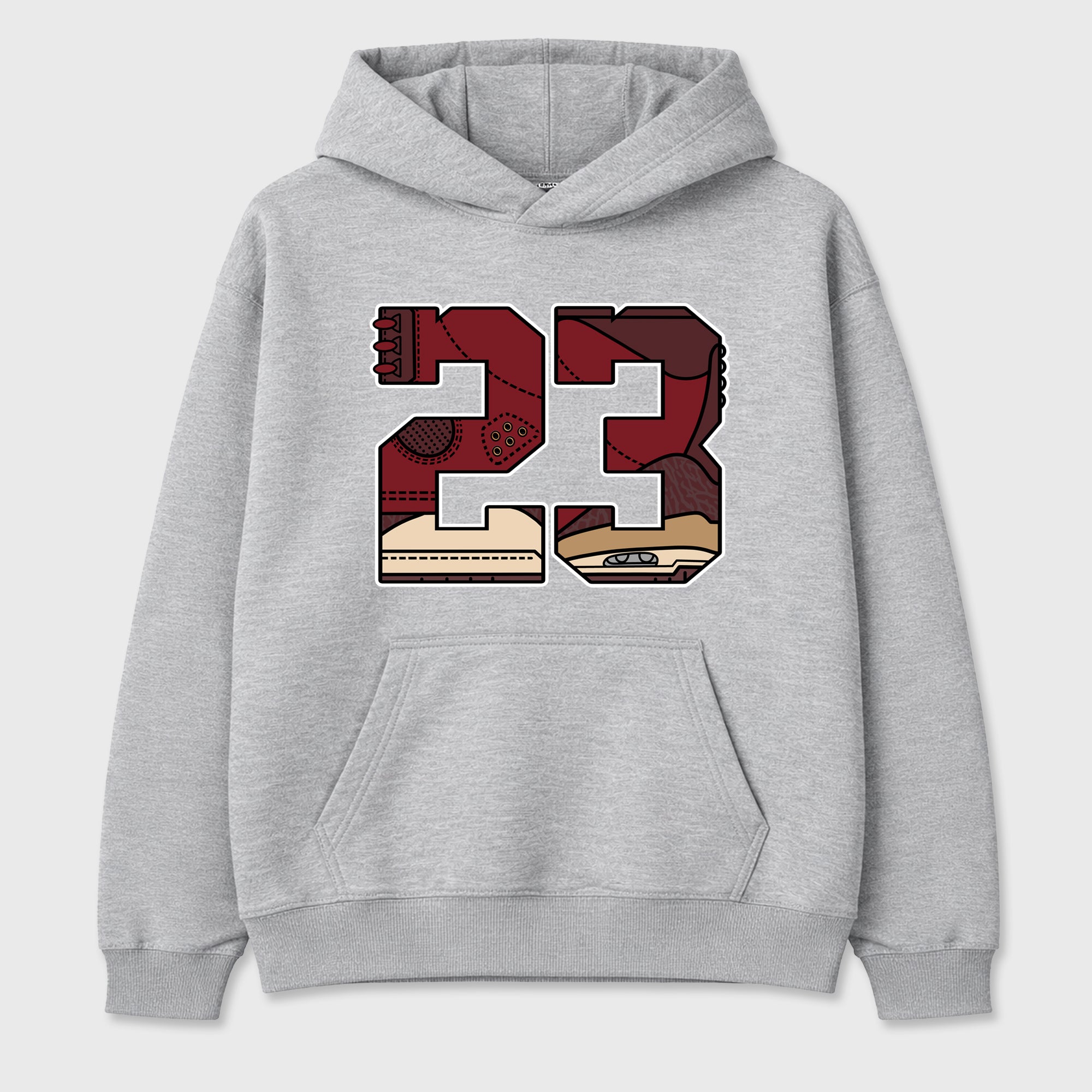 23 Graphic T-Shirt sneaker match tee designed for the Air Jordan 3 Bin 23, featuring coordinated color options for a perfect streetwear match. Heather Grey 2 shirt.