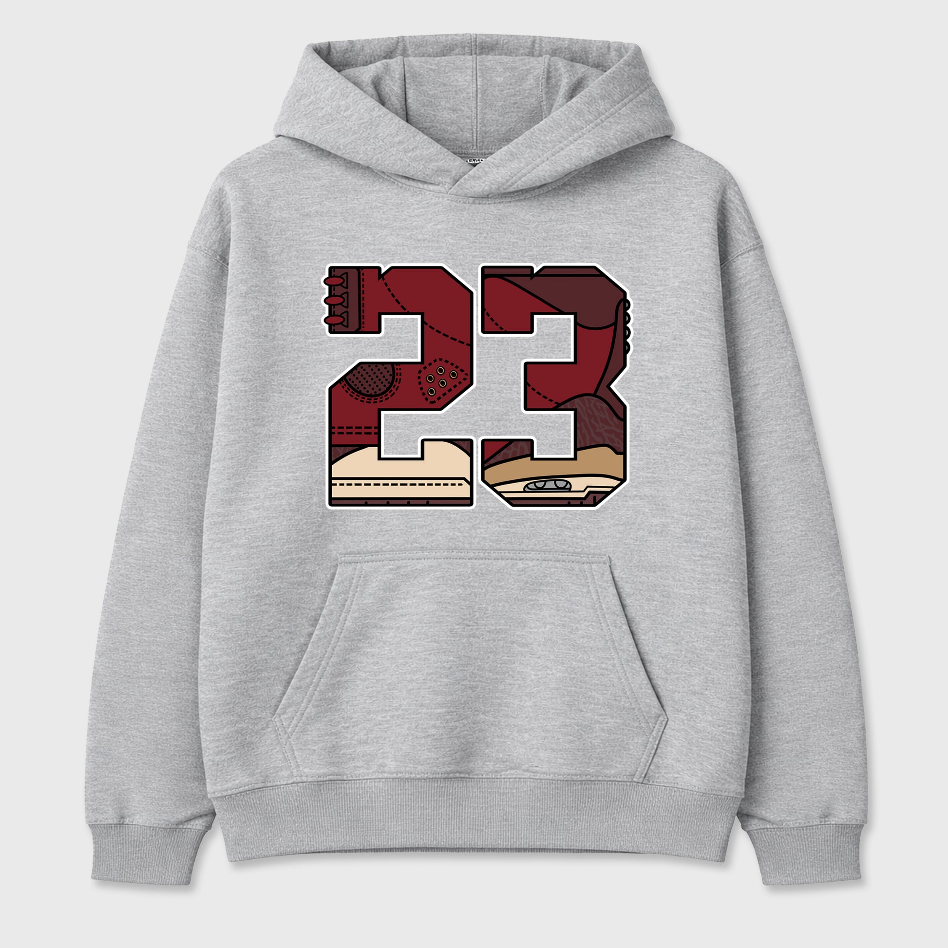23 Graphic T-Shirt sneaker match tee designed for the Air Jordan 3 Bin 23, featuring coordinated color options for a perfect streetwear match. Heather Grey 2 shirt.