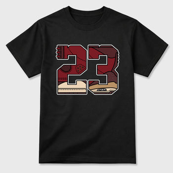 23 Graphic T-Shirt sneaker match tee designed for the Air Jordan 3 Bin 23, featuring coordinated color options for a perfect streetwear match. Black 2 shirt.