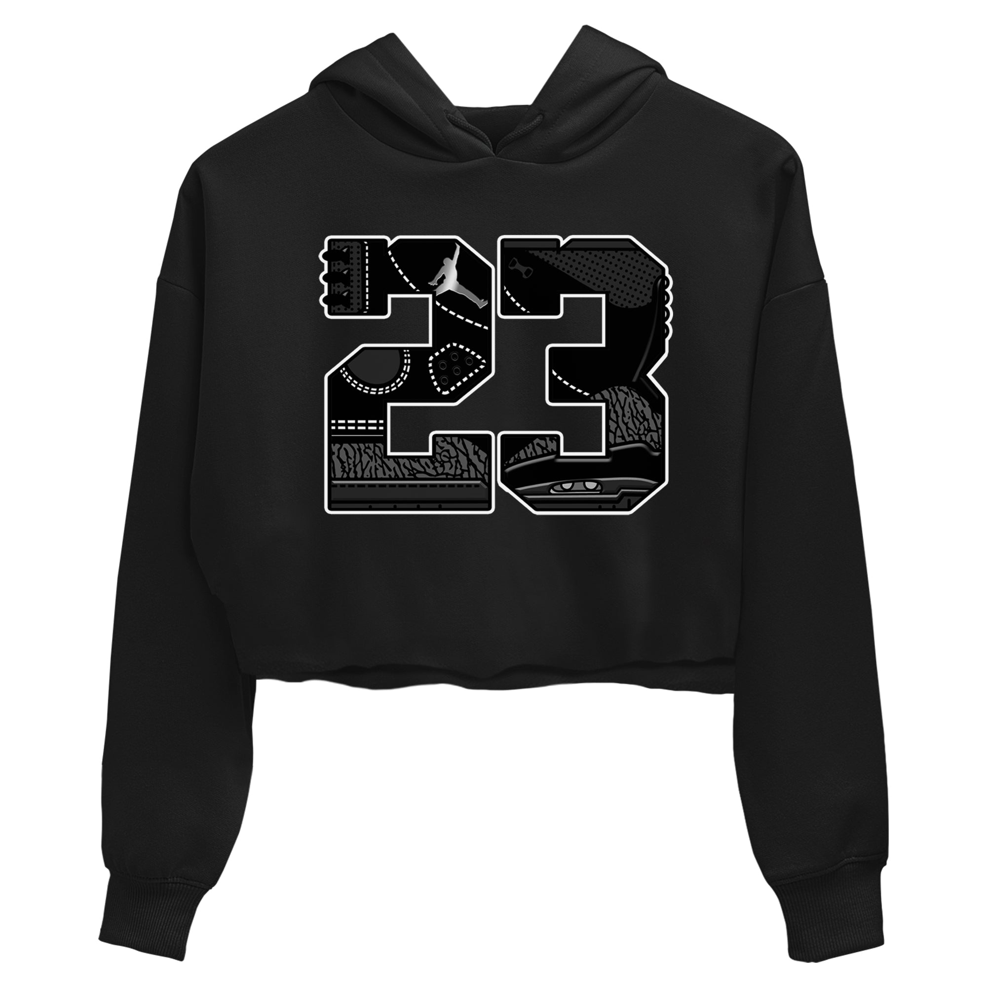 Air Jordan 3 Black Cat shirts to match jordans 23 sneaker match tees Jordan 3 Retro Black Cat best t shirts to wear with jordans SNRT Sneaker Tees unisex cotton Black 2 crop tee