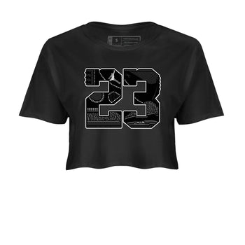 Air Jordan 3 Black Cat shirts to match jordans 23 sneaker match tees Jordan 3 Retro Black Cat best t shirts to wear with jordans SNRT Sneaker Tees unisex cotton Black 2 crop tee