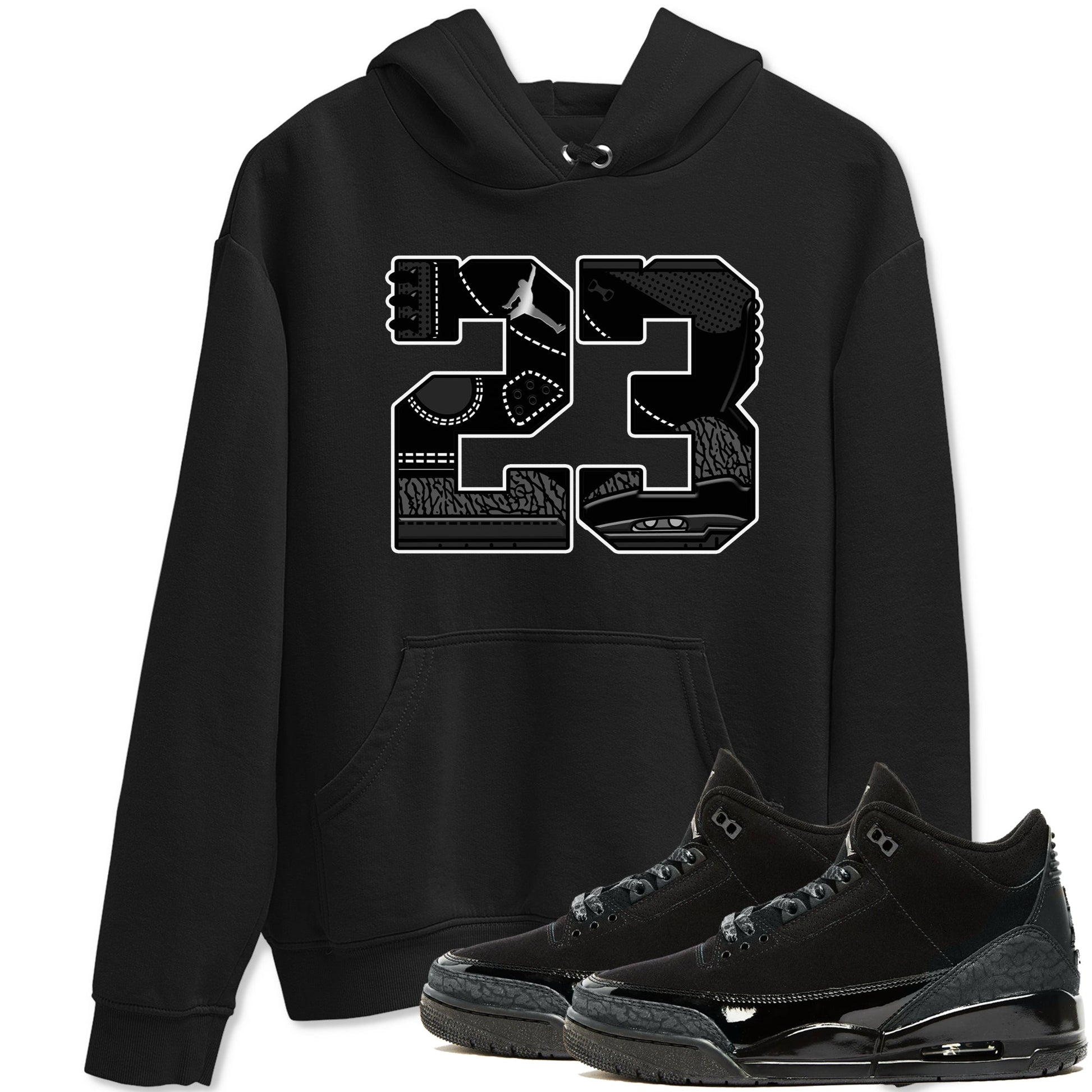 Air Jordan 3 Black Cat shirts to match jordans 23 sneaker match tees Jordan 3 Retro Black Cat best t shirts to wear with jordans SNRT Sneaker Tees unisex cotton Black 1 shirts