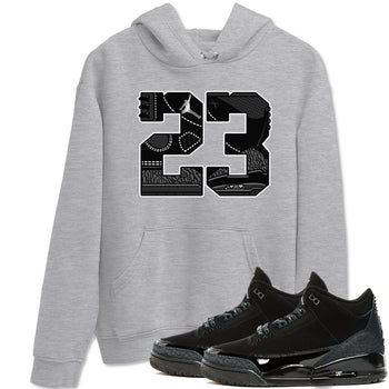 Air Jordan 3 Black Cat shirts to match jordans 23 sneaker match tees Jordan 3 Retro Black Cat best t shirts to wear with jordans SNRT Sneaker Tees unisex cotton Heather Grey 1 shirts