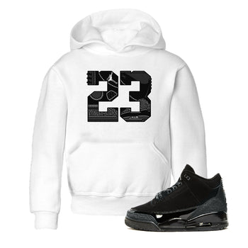 Air Jordan 3 Black Cat shirts to match jordans 23 sneaker match tees Jordan 3 Retro Black Cat best t shirts to wear with jordans SNRT Sneaker Tees Youth Baby White 1 tee