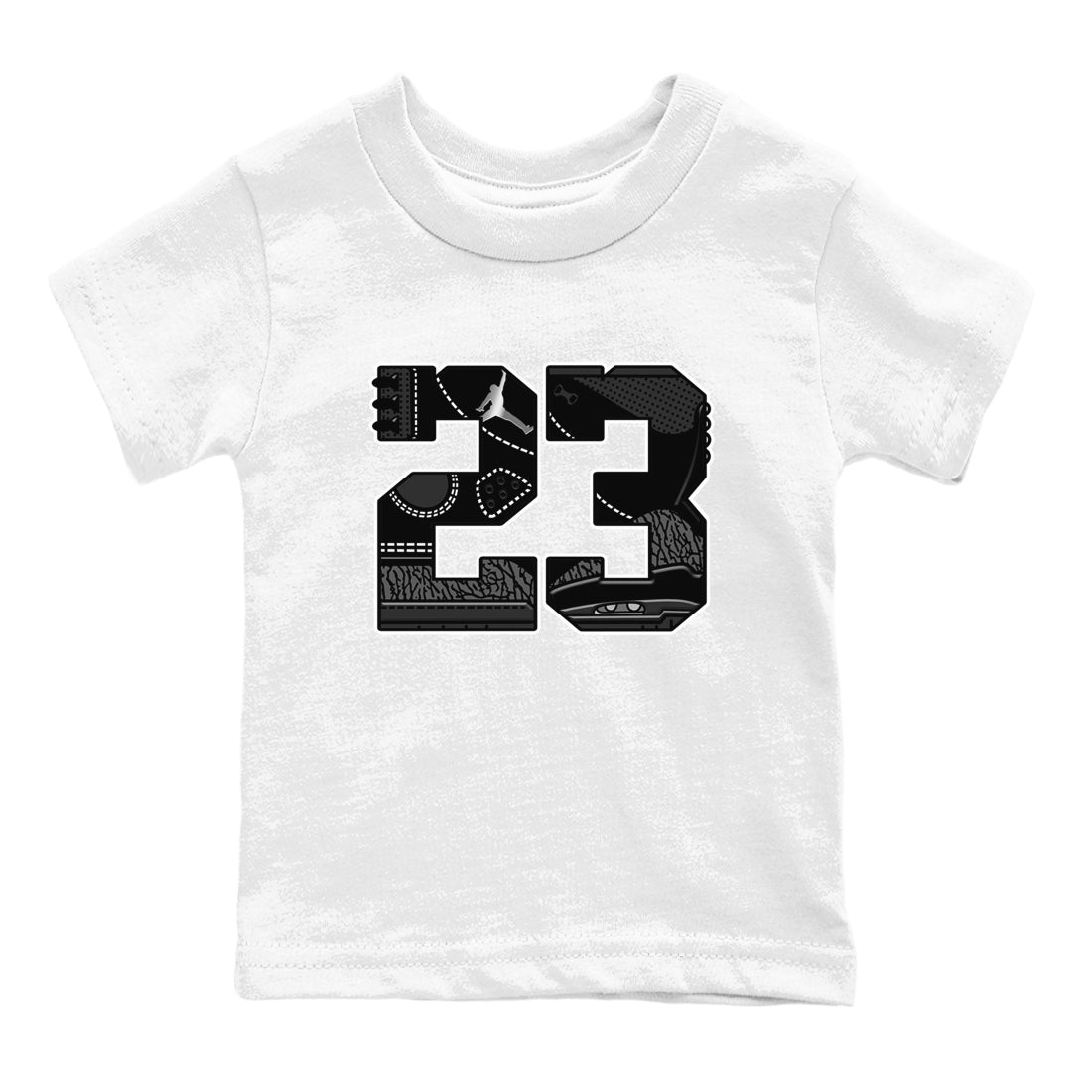 Air Jordan 3 Black Cat shirts to match jordans 23 sneaker match tees Jordan 3 Retro Black Cat best t shirts to wear with jordans SNRT Sneaker Tees Youth Baby White 2 tee