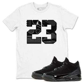 Air Jordan 3 Black Cat shirts to match jordans 23 sneaker match tees Jordan 3 Retro Black Cat best t shirts to wear with jordans SNRT Sneaker Tees unisex cotton White 1 shirts