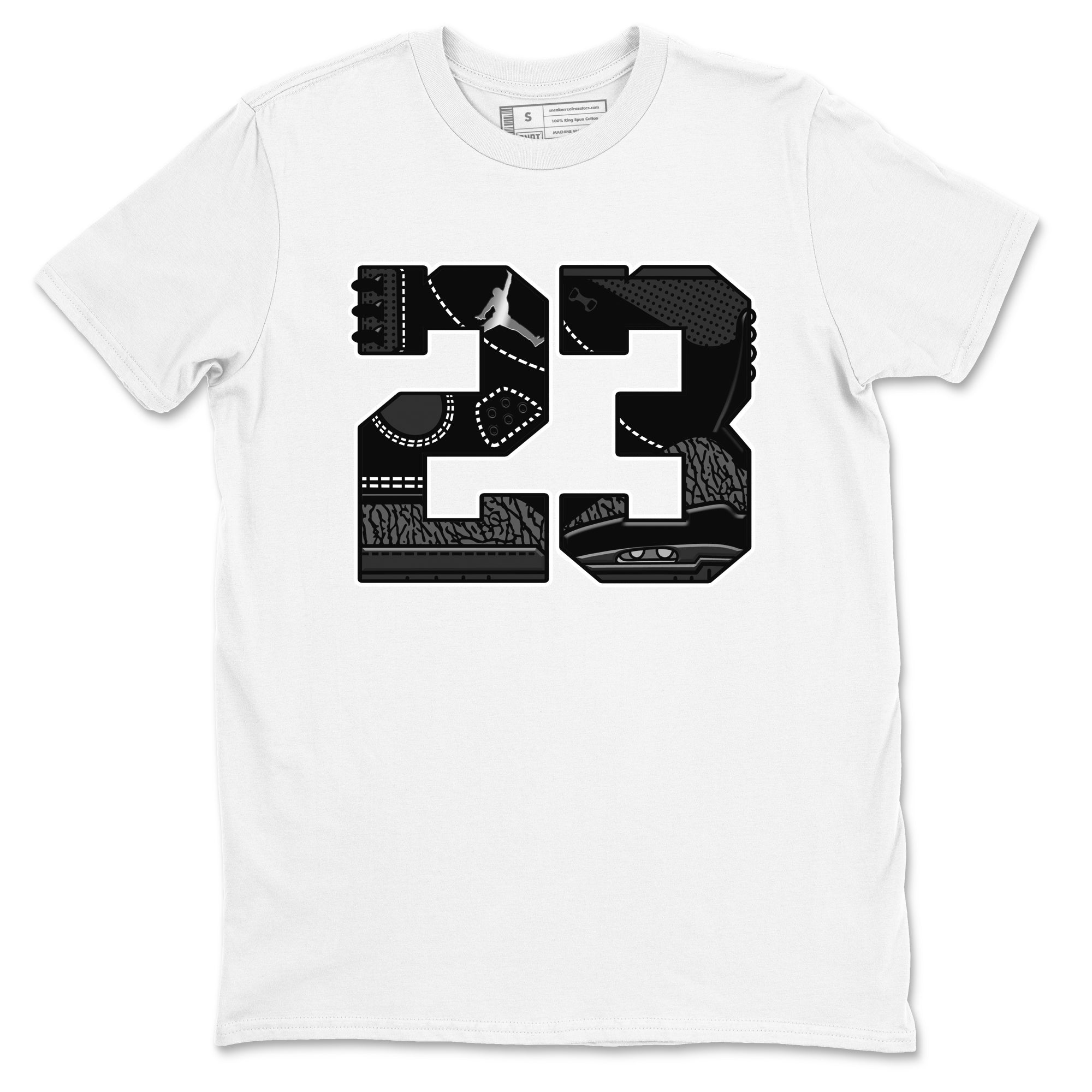 Air Jordan 3 Black Cat shirts to match jordans 23 sneaker match tees Jordan 3 Retro Black Cat best t shirts to wear with jordans SNRT Sneaker Tees unisex cotton White 2 shirts