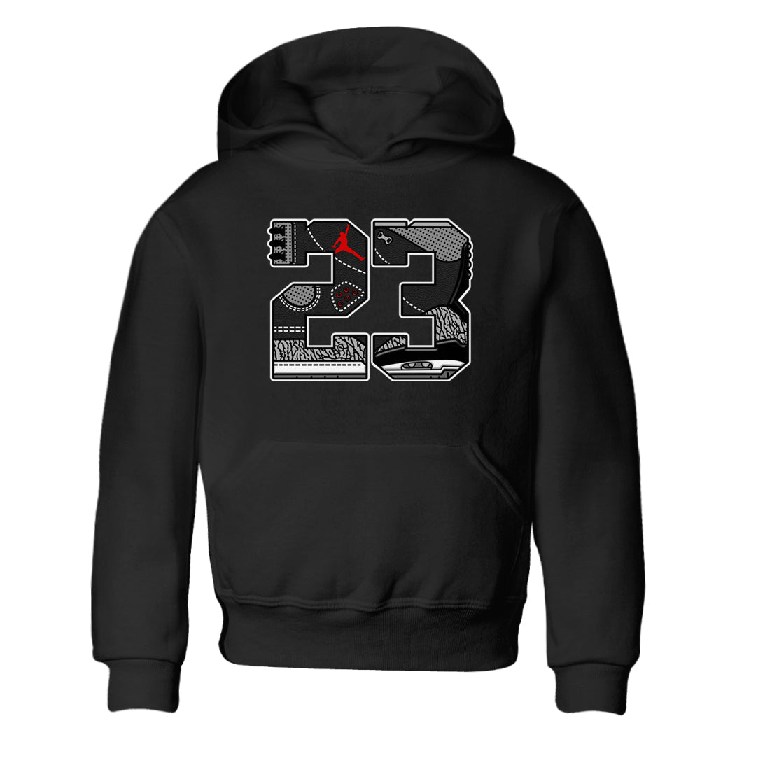 3s Black Cement shirts to match jordans 23 sneaker match tees Air Jordan 3 Retro OG Black Cement match shoes to clothes SNRT Sneaker Tees Youth Baby Black 2 tee