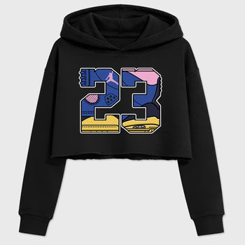 23 women’s crop tee designed to match the Air Jordan 3 Brazil, featuring coordinated Black 2 options for a perfect streetwear vibe.
