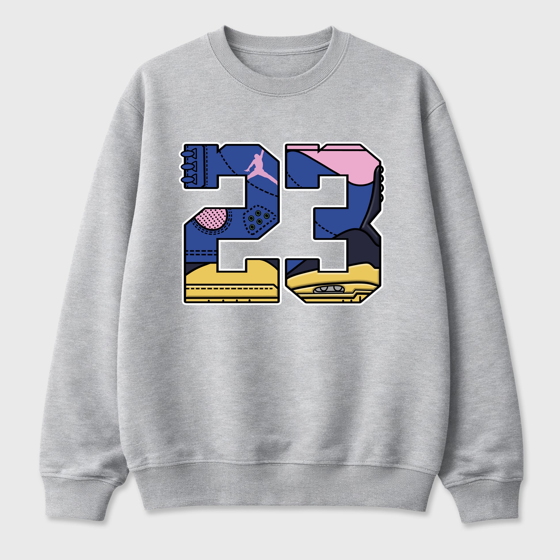 23 Graphic T-Shirt sneaker match tee designed for the Air Jordan 3 Brazil, featuring coordinated color options for a perfect streetwear match. Heather Grey 2 shirt.