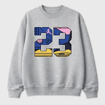 23 Graphic T-Shirt sneaker match tee designed for the Air Jordan 3 Brazil, featuring coordinated color options for a perfect streetwear match. Heather Grey 2 shirt.