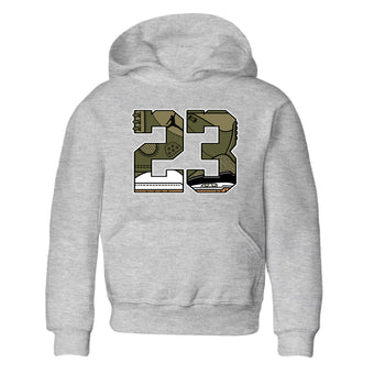 Sneaker Threads – Sneaker Threads To Match Air Jordan 3 Family Affair Shoes – 23 Kids T-Shirt Heather Grey 2