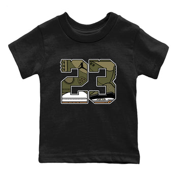 Sneaker Threads – Sneaker Threads To Match Air Jordan 3 Family Affair Shoes – 23 Kids T-Shirt Black 2