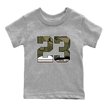 Sneaker Threads – Sneaker Threads To Match Air Jordan 3 Family Affair Shoes – 23 Kids T-Shirt Heather Grey 2