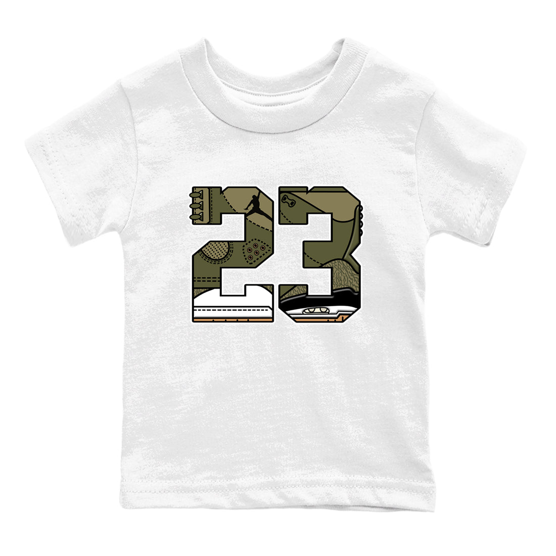 Sneaker Threads – Sneaker Threads To Match Air Jordan 3 Family Affair Shoes – 23 Kids T-Shirt White 2