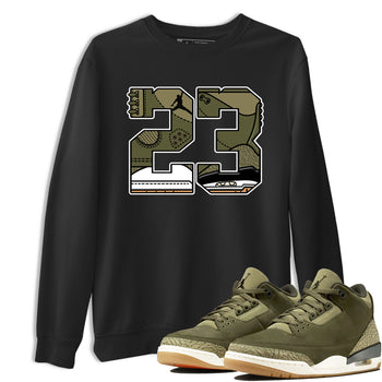 Sneaker Threads – Sneaker Threads To Match Air Jordan 3 Family Affair Shoes – 23 Tee Black 1