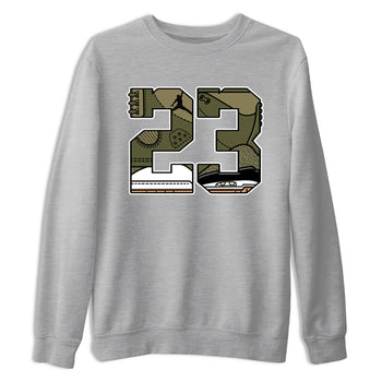 Sneaker Threads – Sneaker Threads To Match Air Jordan 3 Family Affair Shoes – 23 Tee Heather Grey 2