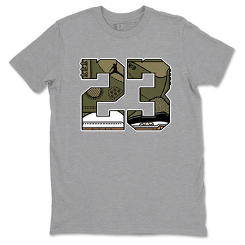 Sneaker Threads – Sneaker Threads To Match Air Jordan 3 Family Affair Shoes – 23 Tee Heather Grey 2